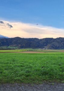 Landschaft mit Wolken